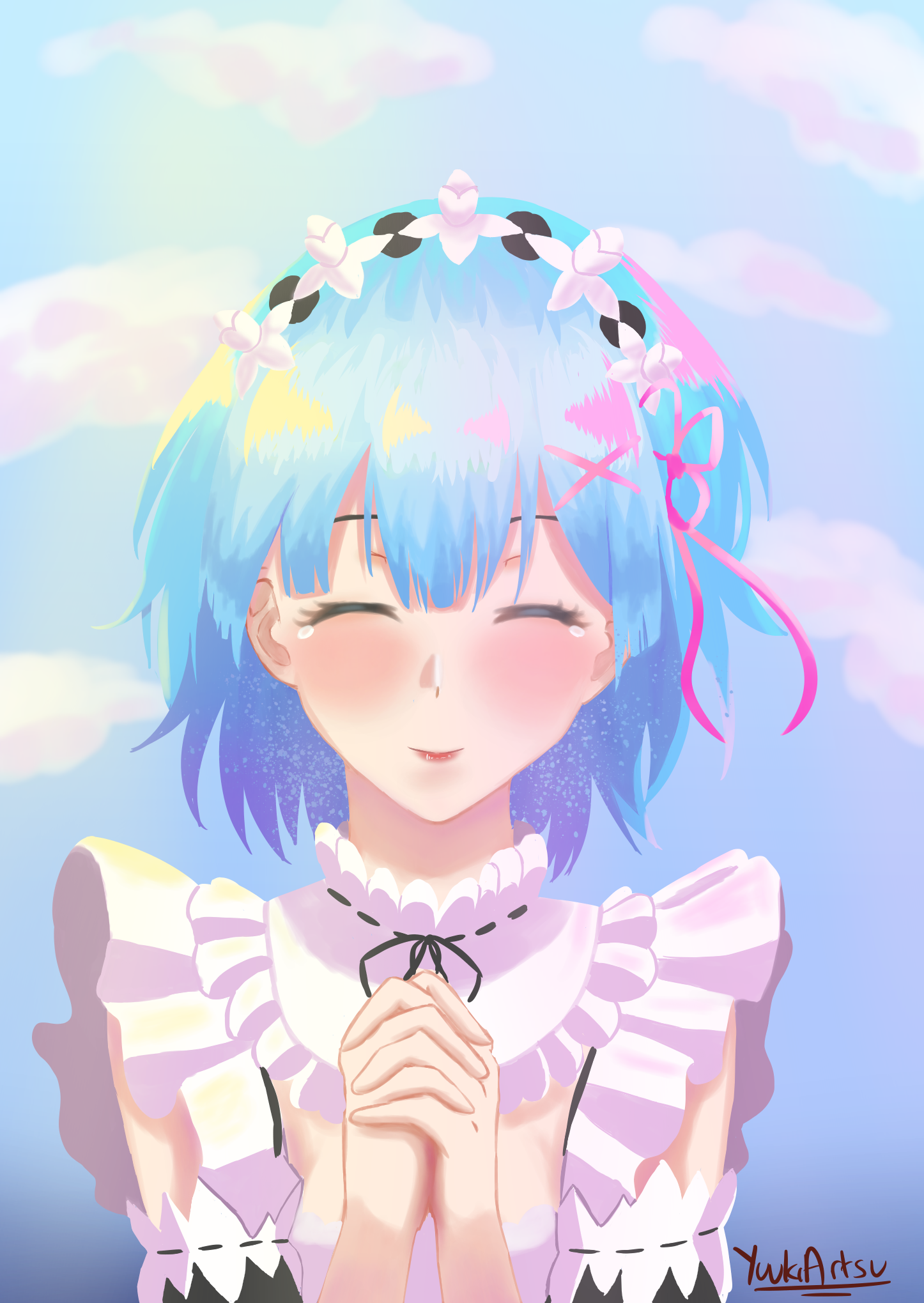Rem Wishing By Yuukiartsu On Deviantart Rem Wishing By Yuukiartsu On Deviantart