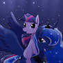 princess Luna and Twilight