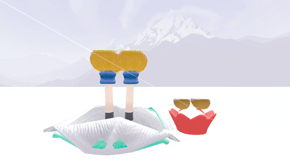 Adeleine and Ribbon stuck in snow by Sanjavy on DeviantArt