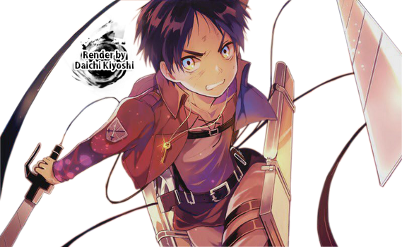 Eren Jaeger - Shingeki no Kyojin Render