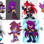 My Top 10 female Sonic OCs