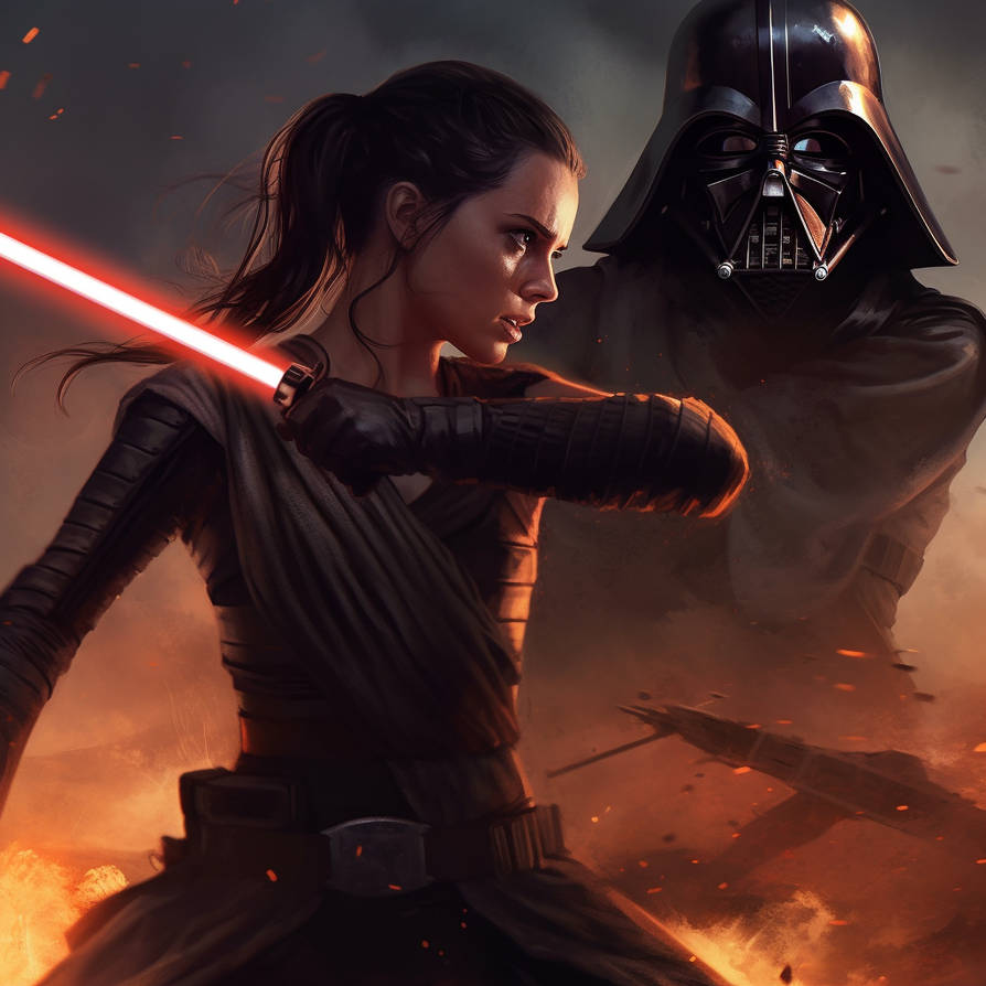 Rey vs Darth Vader by Gordon87 on DeviantArt
