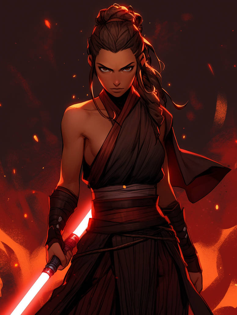 Darth Rey ready to fight by Gordon87 on DeviantArt