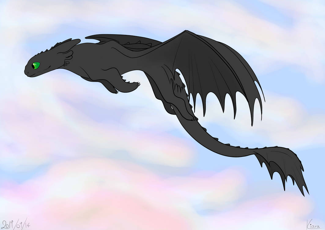 Flying Toothless by Dragonyth on DeviantArt