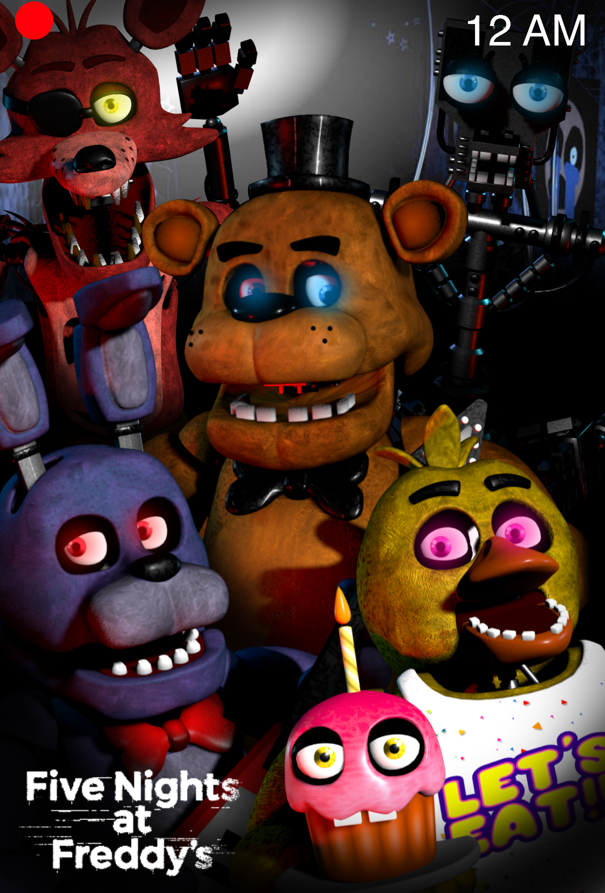 BLENDER FNAF] Celebrate poster fnaf 1 remake by springyt on DeviantArt