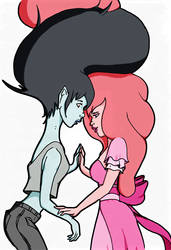 Marceline and Princess Bubblegum Color version