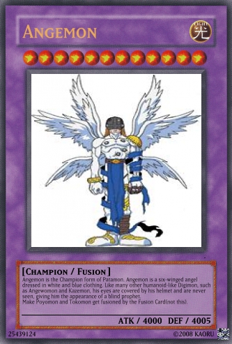 angemon digimon card Game Sleeves Limited Print (Place the top card of your deck on top of your security stack.) Angemon Card by YumiofApeEscape3 on
