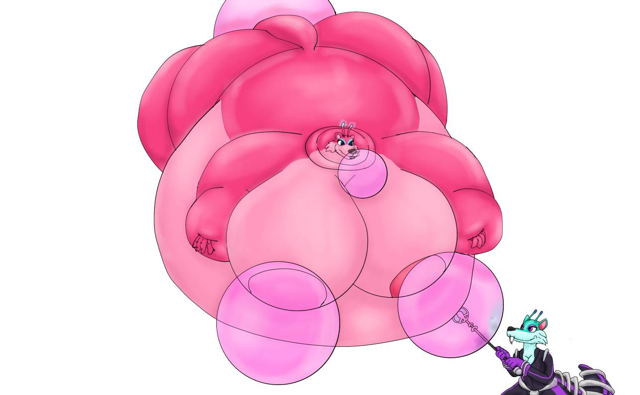 Pink Player Inflation Pink Scratazon bubble gum inflation (request) by StormyTheGoldenDeer on ...