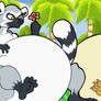 Fat SSsilver Lemur And Fat Silvertail Otter.