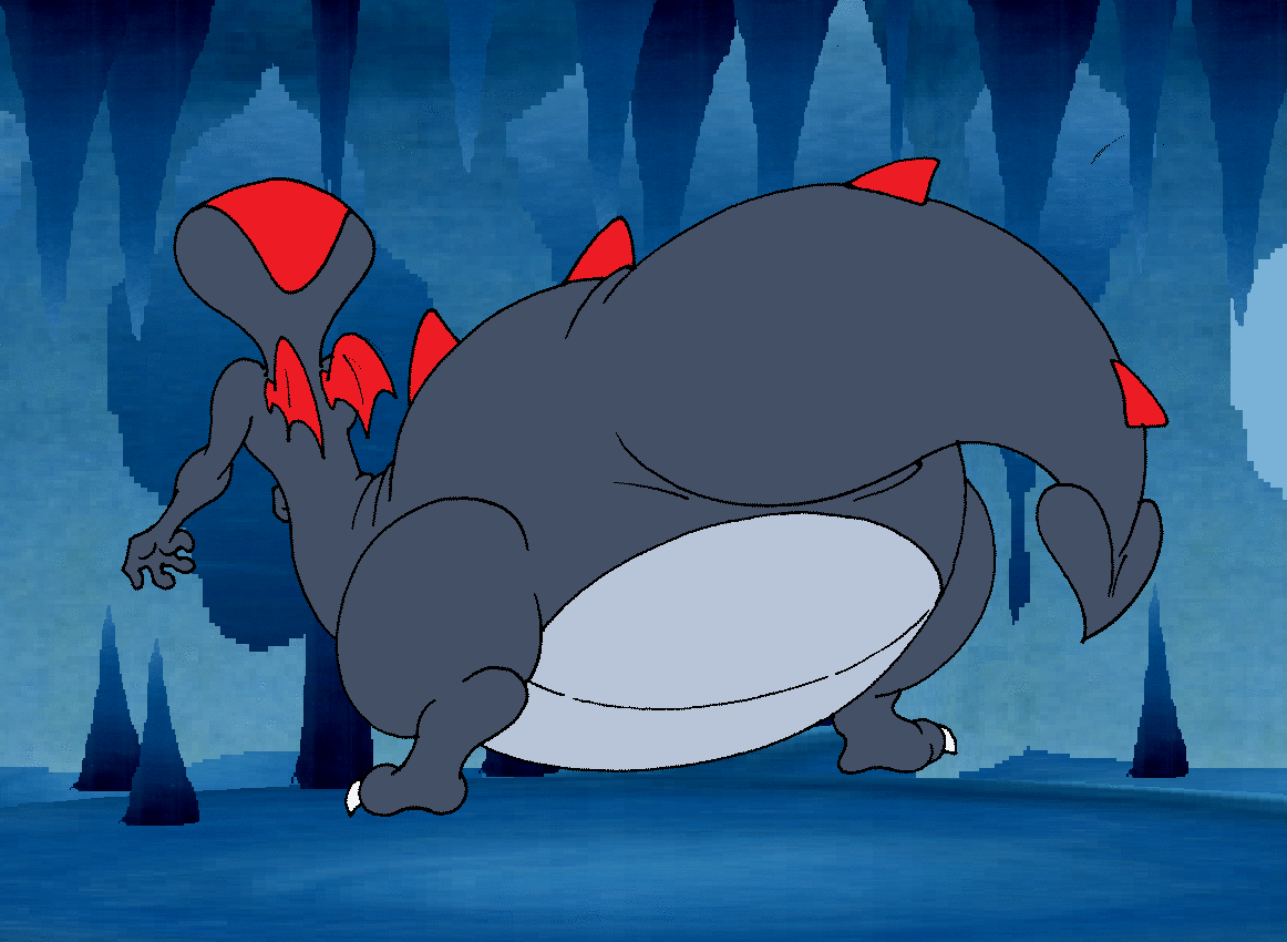 Cobra Dragon Butt Weight Gain. GIF by Virus-20 on DeviantArt