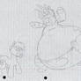 Sumo Meltingman And Sumo Mark Sketch