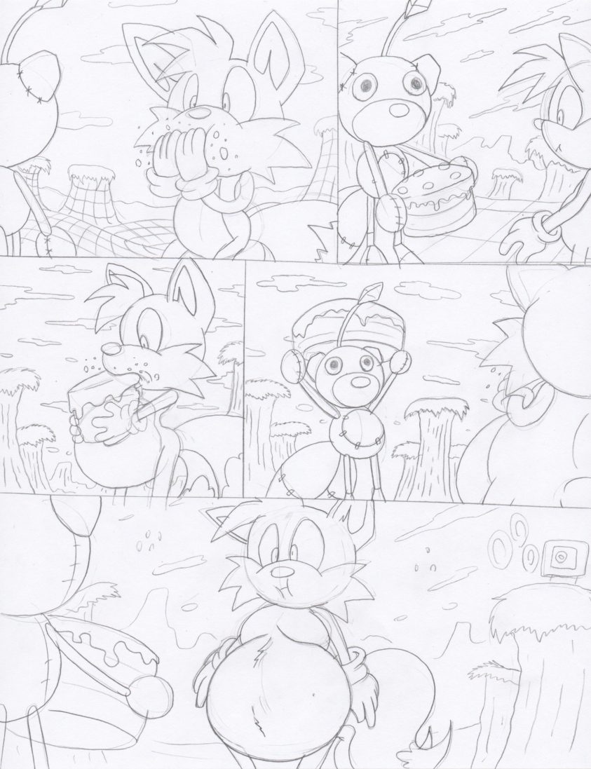 Tails Weight Gain Sketch Comic Page 2