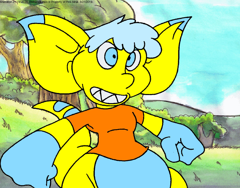 Elemental Imps. Electric Imp. Animation Gif. by Virus-20 on DeviantArt