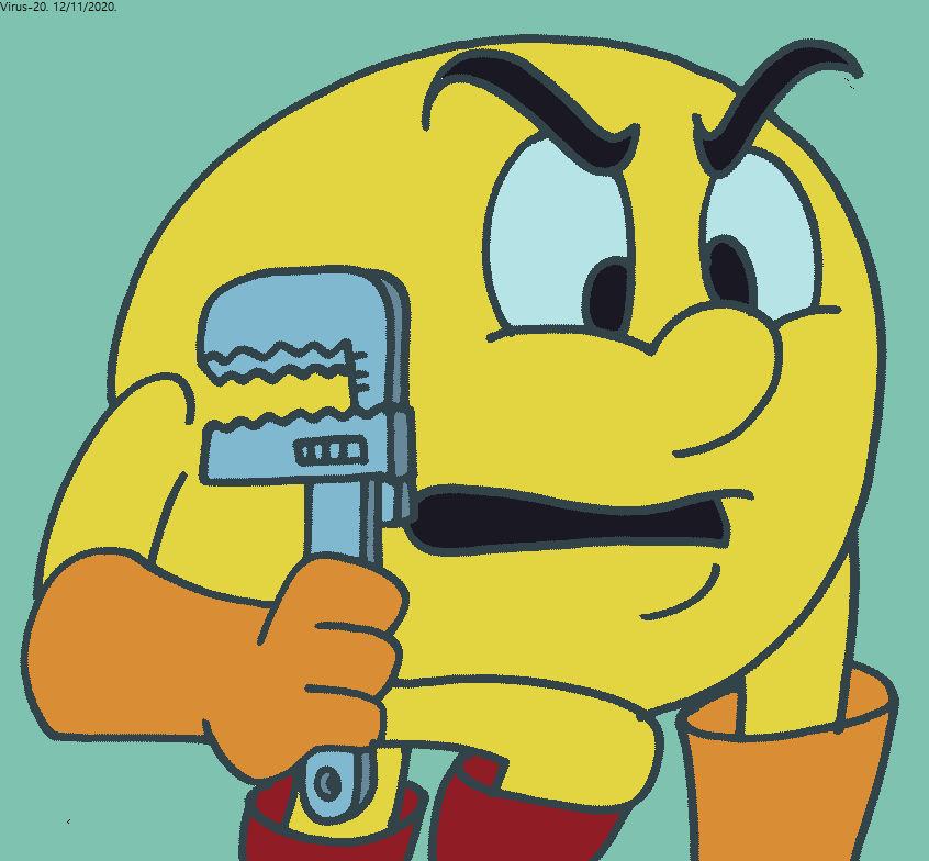 Pac-Man Can Do Plumbing. by Virus-20 on DeviantArt