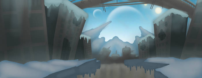 Ice Planet. City Ruins 2.