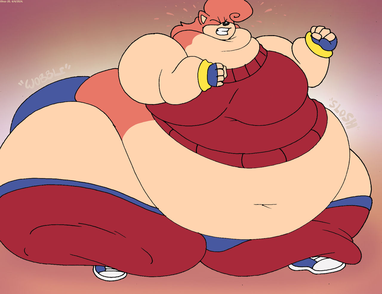 Character Slob Fat Slob Cass Running. by Virus-20 on DeviantArt
