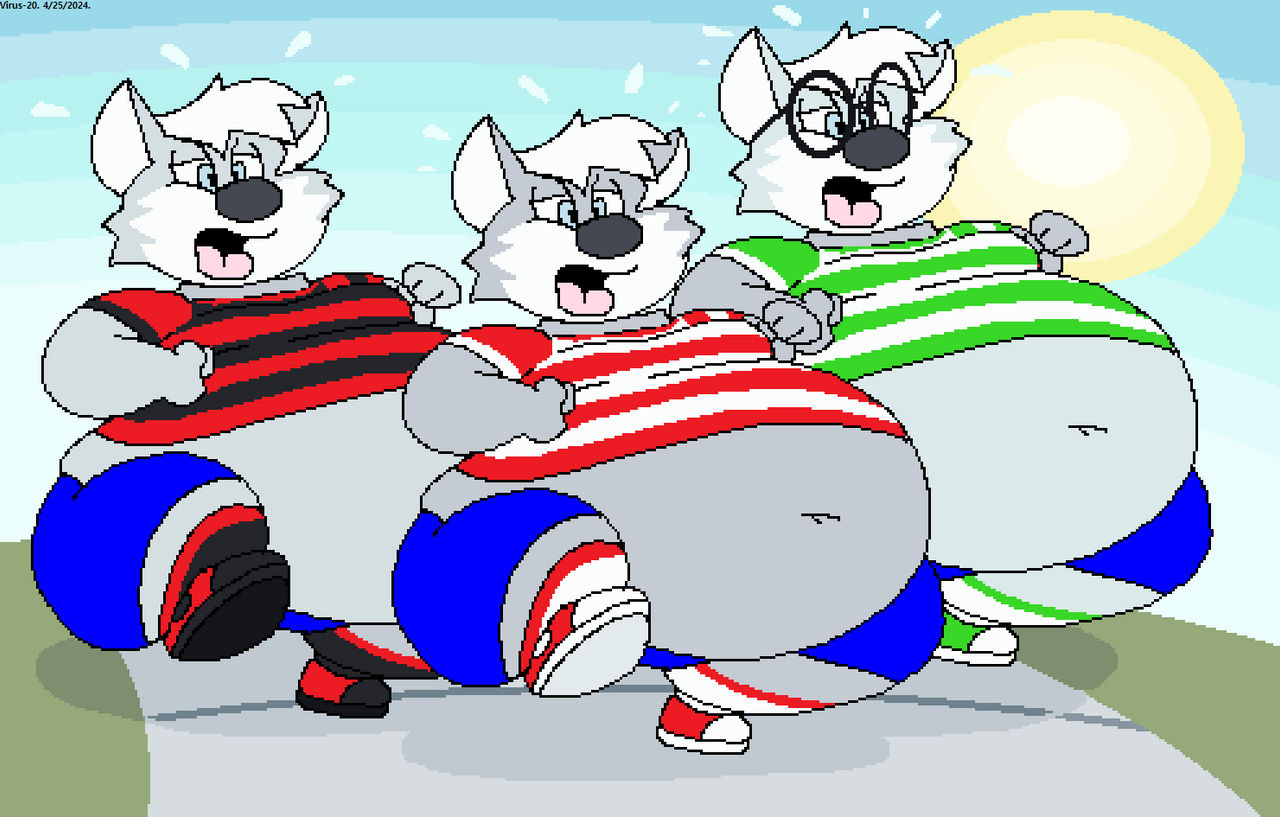 Rush MSPaint. Fat Willy Welly Wally Wolf Trio Jog. by Virus-20 on ...