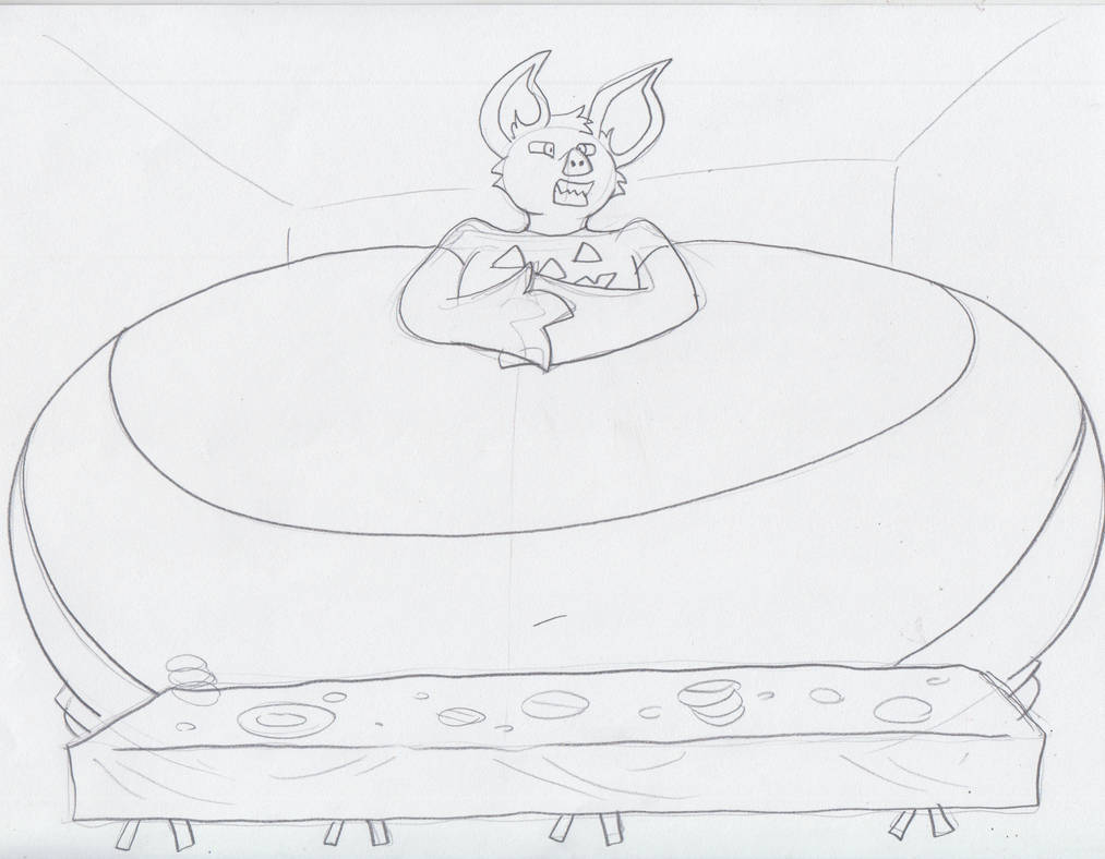 Obese Rbat Tab Bat Weight Gain Big Wide Sketch by Virus-20 on DeviantArt