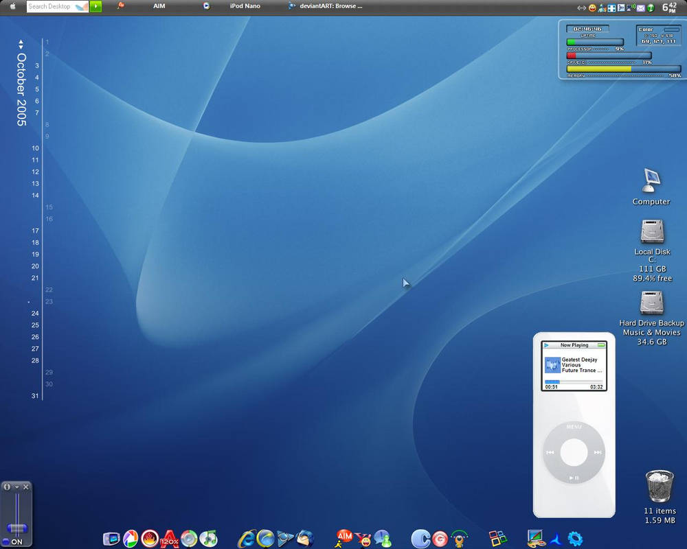 Mac Computer Theme my mac theme by akhonda97 on DeviantArt