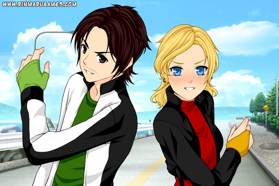 Chick Hicks and Serenity McQueen human 1 D by IvyFlame64 on