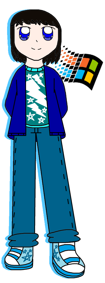 Humanized Windows 95! (Visual) by NextLevelAya on DeviantArt