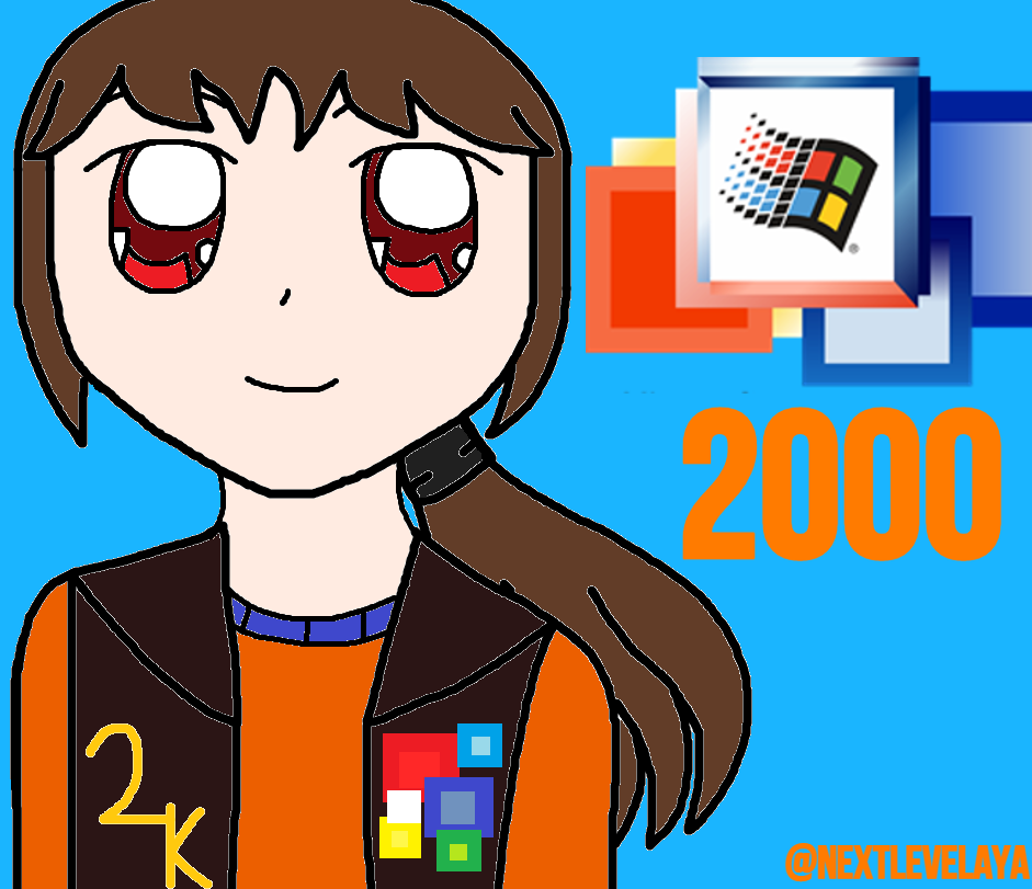 Windows 2000 Deviantart Humanized Windows 2000! by NextLevelAya on DeviantArt