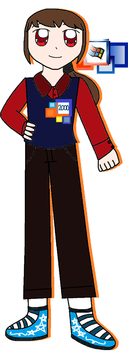 Humanized Windows 2000! (Visual) by NextLevelAya on DeviantArt