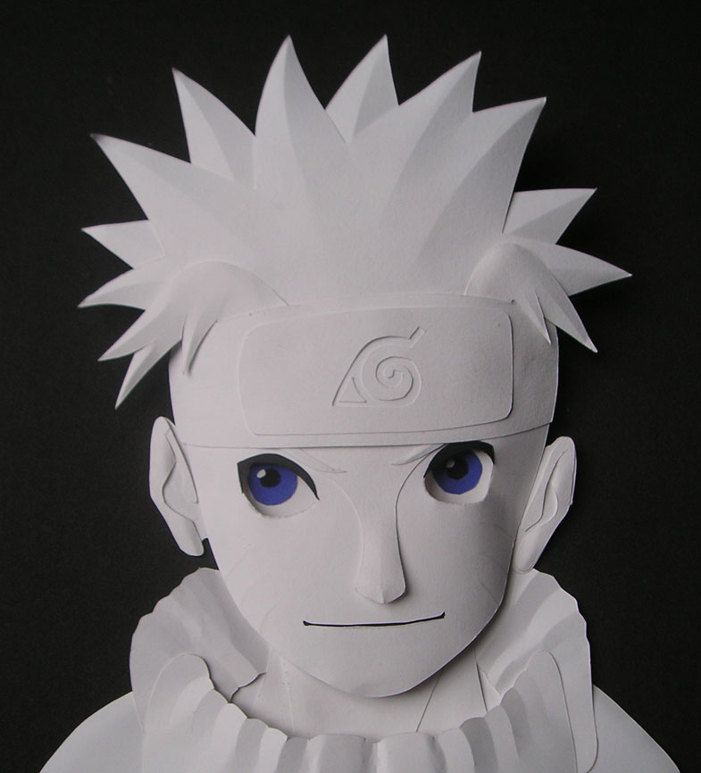 Naruto - Paper Sculpture by SewerShark