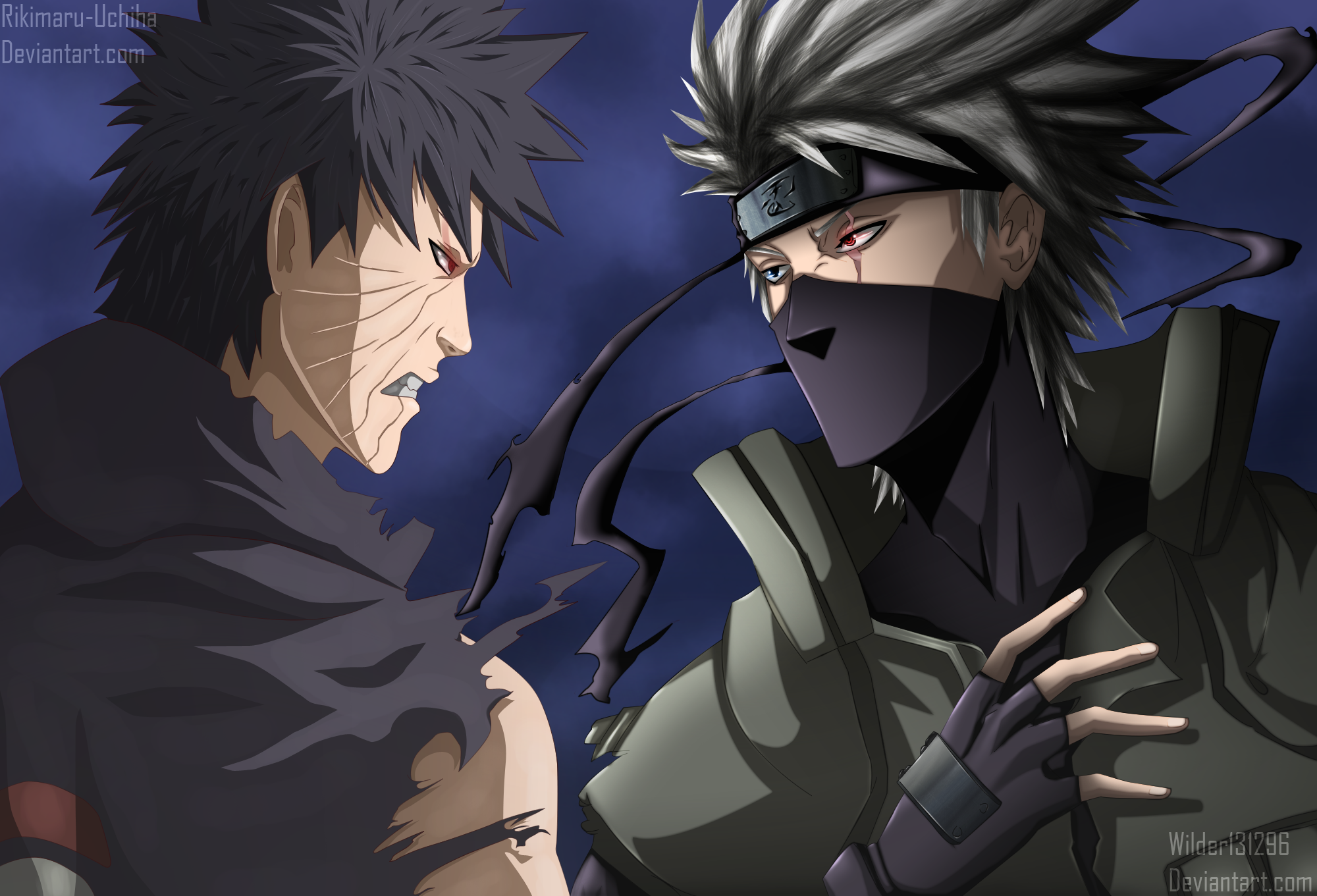 Obito and Kakashi by GelberBlitz on DeviantArt