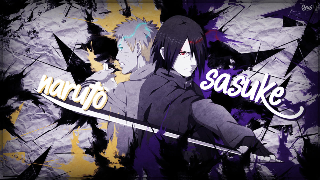 Wallpaper Naruto e Sasuke By KyuB by KyuBDesigner on DeviantArt