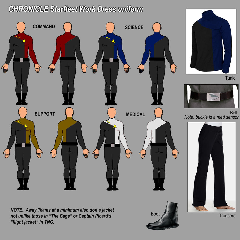 CHRONICLE.uniforms.starfleet by David-Zahir