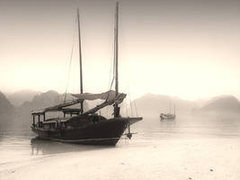 Halong bay and Smartphone