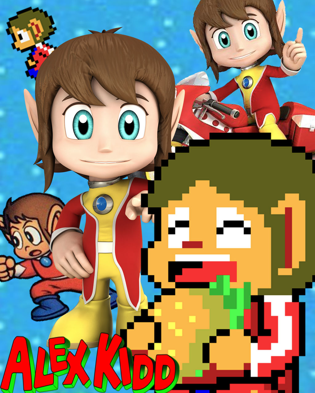 Alex - Alex Kidd by DENDEROTTO on DeviantArt