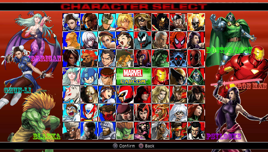 Marvel vs Capcom (My Roster) by DENDEROTTO on DeviantArt