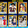 Anime Cards #201 a #208