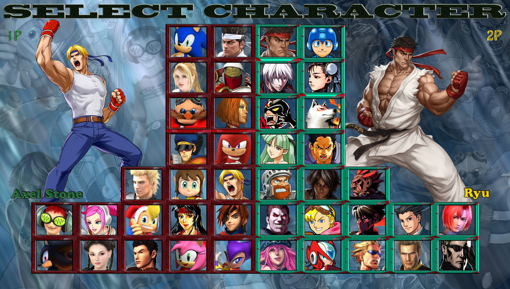 Sega vs Capcom - My Roster