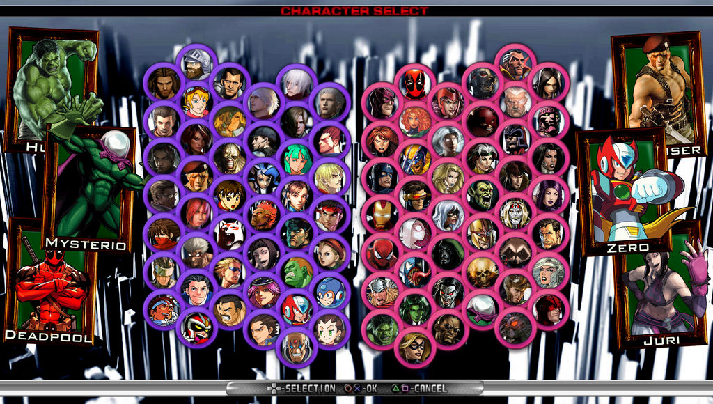 Marvel vs Capcom - My Roster (Version 2) by DENDEROTTO on DeviantArt