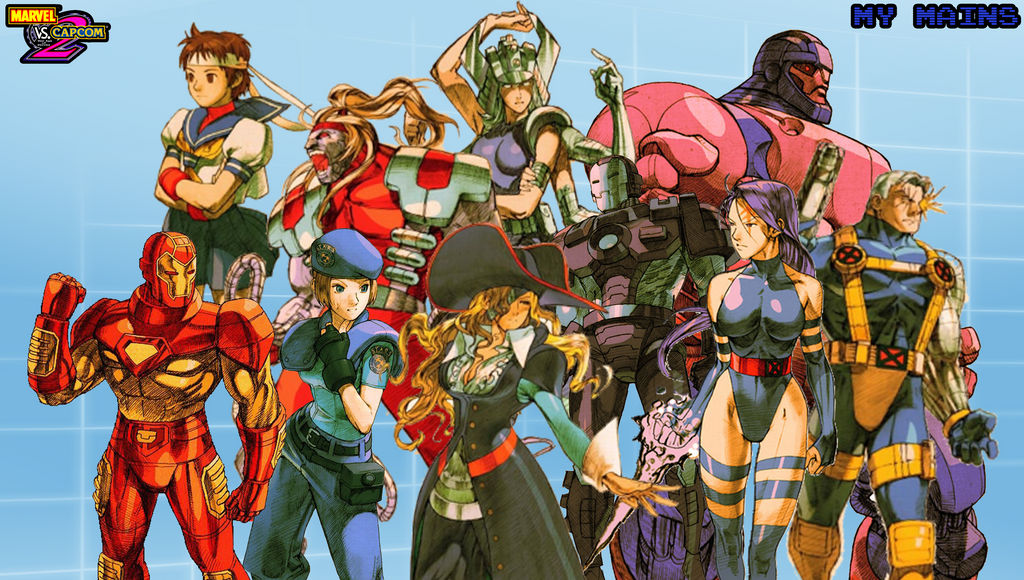 Marvel vs. Capcom 2 - My Mains by DENDEROTTO on DeviantArt