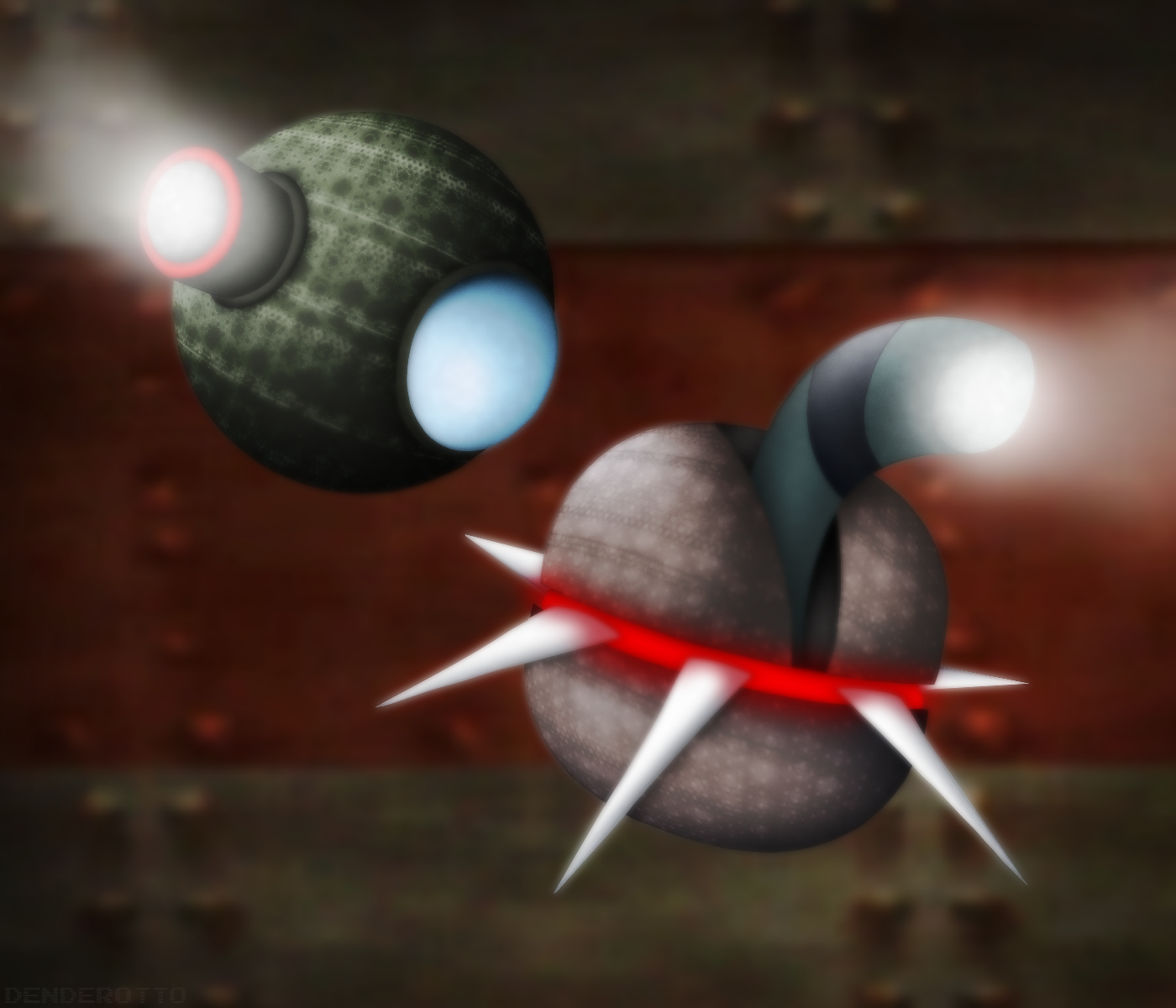 Surveillance Robot and Spiked Saucer