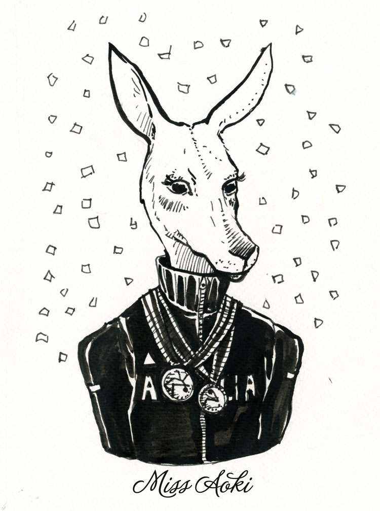 Inktober 10 Kangaroo