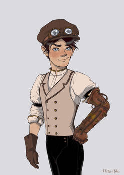 Steampunk Engine driver