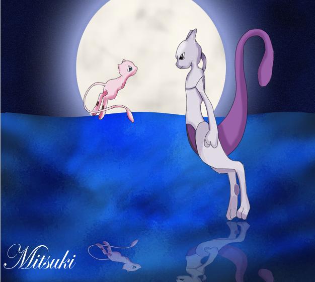 Mew and Mewtwo