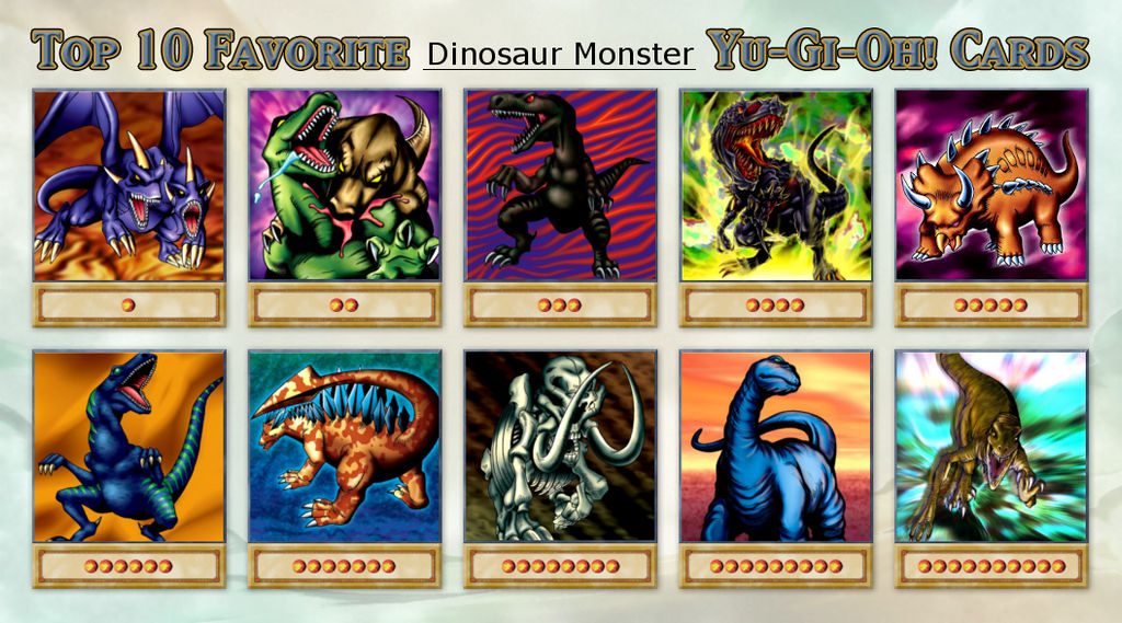 Top Ten Yugioh Dinosaur Monsters by whosaskin on DeviantArt Top Ten Yugioh Dinosaur Monsters by whosaskin on DeviantArt