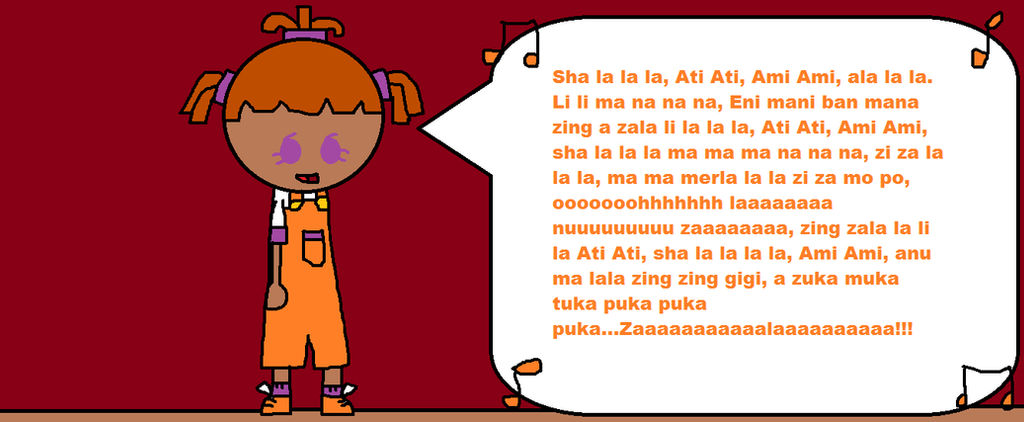 Orange Human Locoroco Sings by hershey990 on DeviantArt