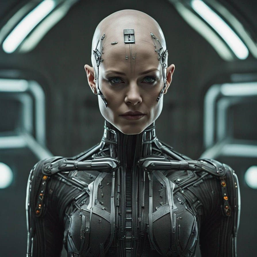 Melissa Benoist as a Borg in StarTrek