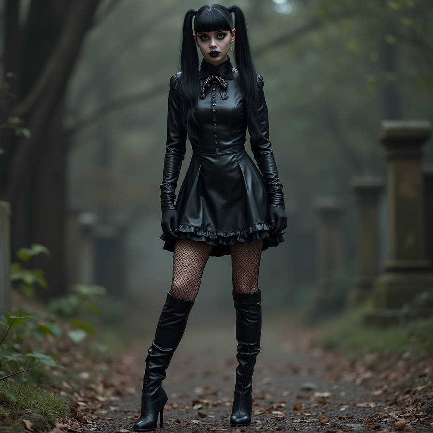 Wednesday Docs Wednesday Addams Latex classic Outfit by nono62 on DeviantArt