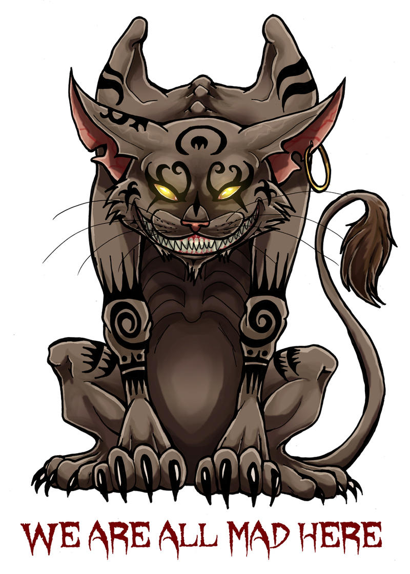 Alice madness returns Cheshire cat tattoo by LadyFiszi on DeviantArt