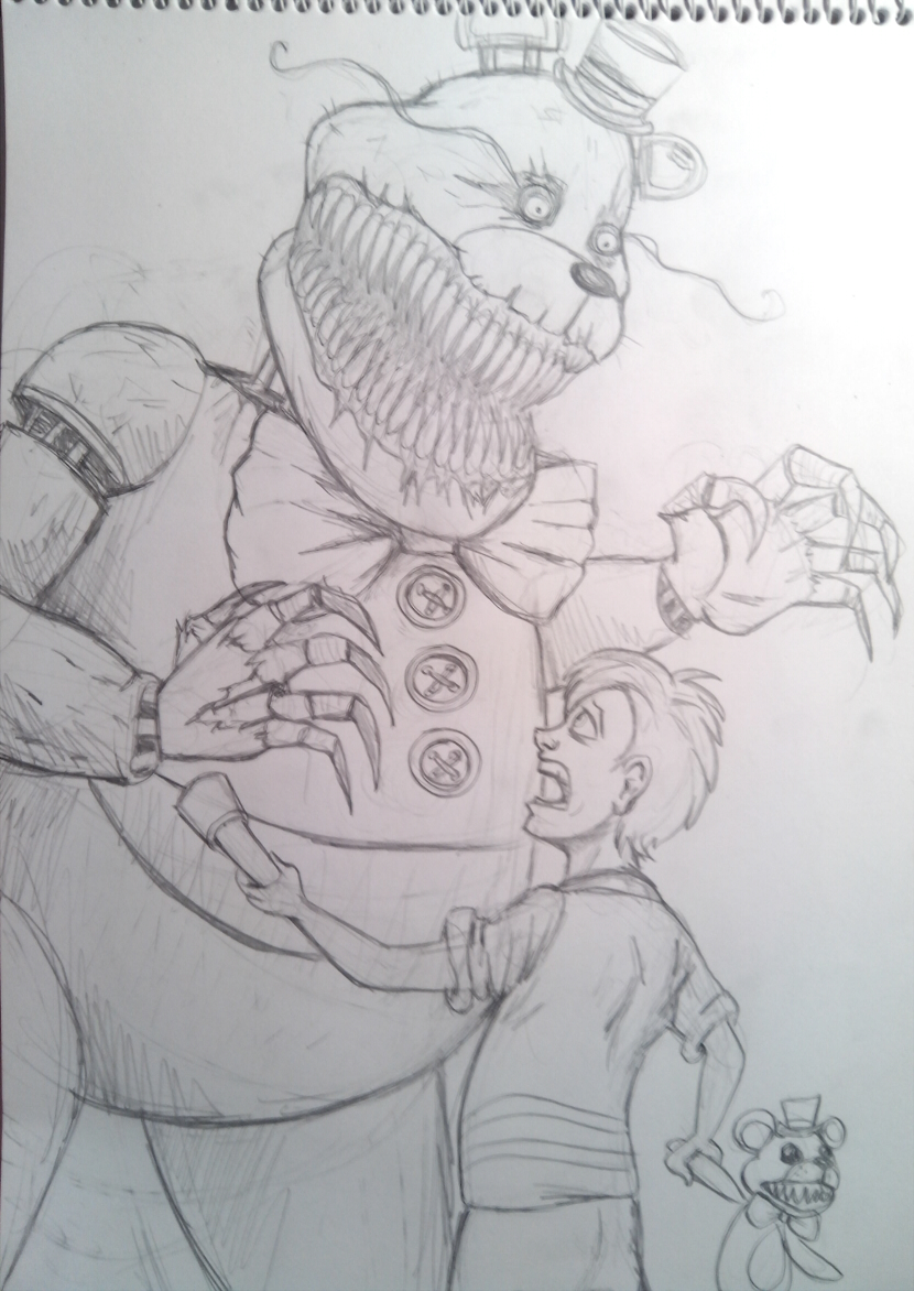 FNAF 4 - Fredbear Encounter by LadyFiszi on DeviantArt