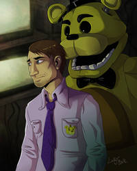 Mike and Golden Freddy