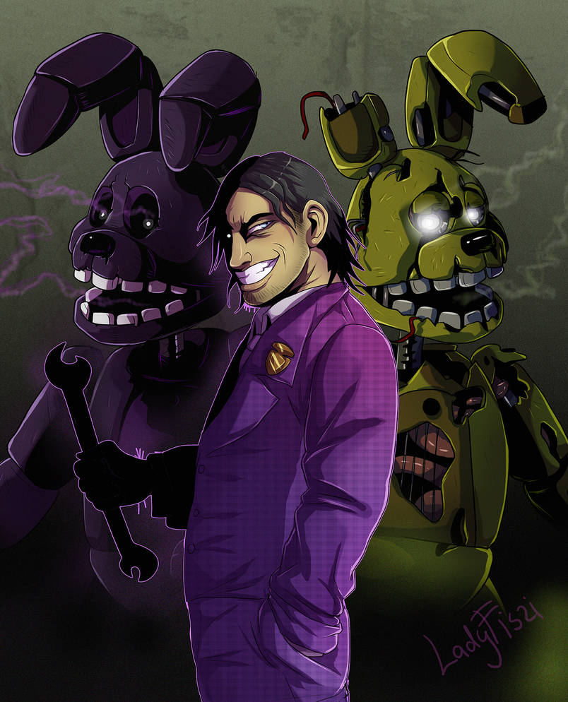 FNAF - purple man by LadyFiszi on DeviantArt